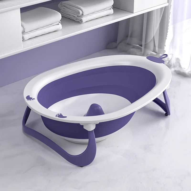 Collapsible Baby Folding Spa Bath Tubs Sets Bathtub Elsa Baby Pink Accessories Withstand 2022