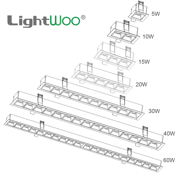 Indoor ceiling decoration black color warm white led linear lighting fixture system linear led light