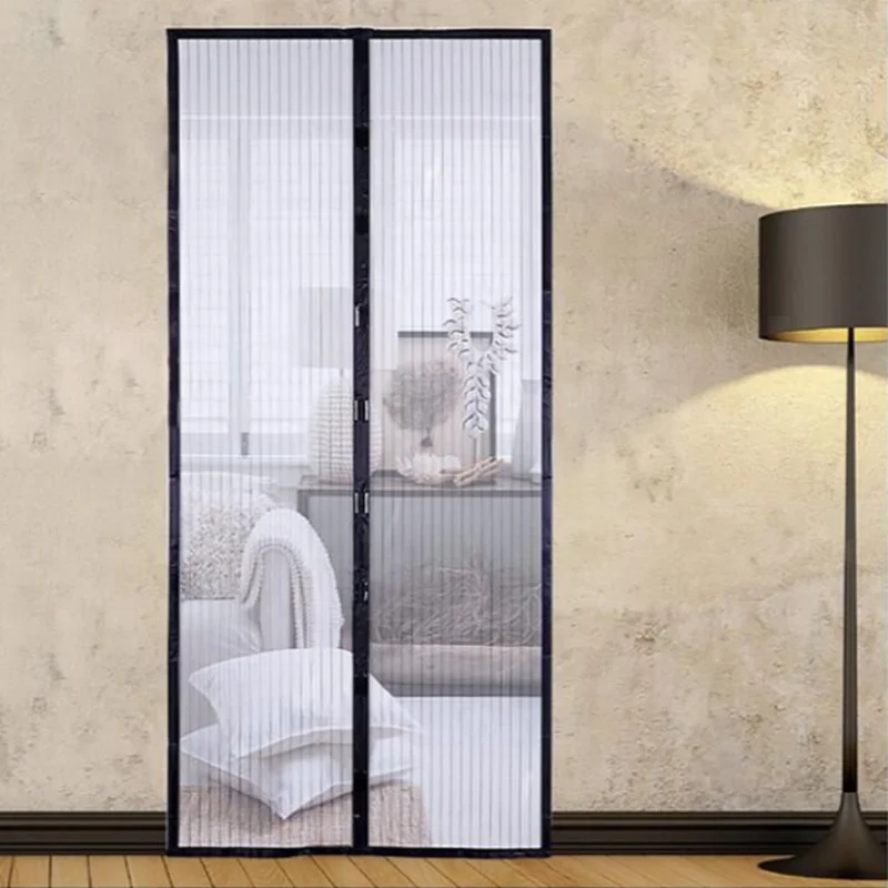 Hot Sales Magnetic Mosquito Net Curtain Fiberglass Mesh Bugs Soft Door Polyester Screen The Easyfit Insect Window Netting