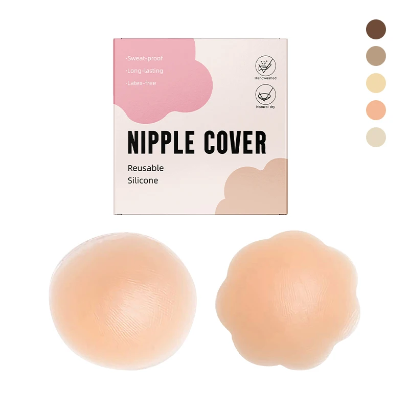 INVISFEEL new design breathable medical grade silicone nipple sticker thin nipple cover seamless underwear accessories
