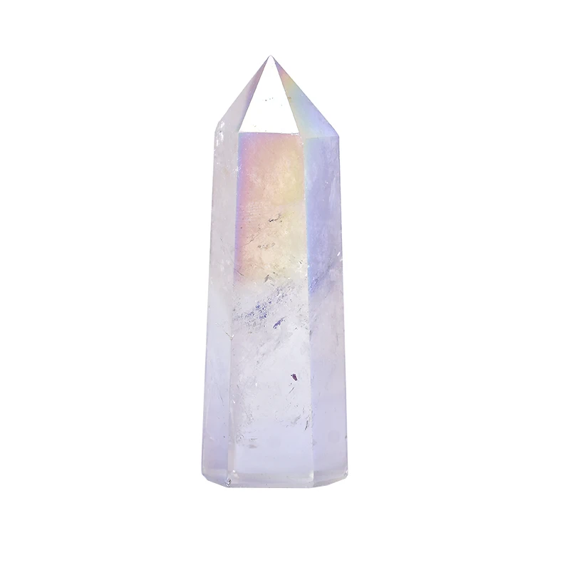 Natural Crystal Point Box Aura Clear Quartz Healing Stones Reiki Quartz Crystal Tower