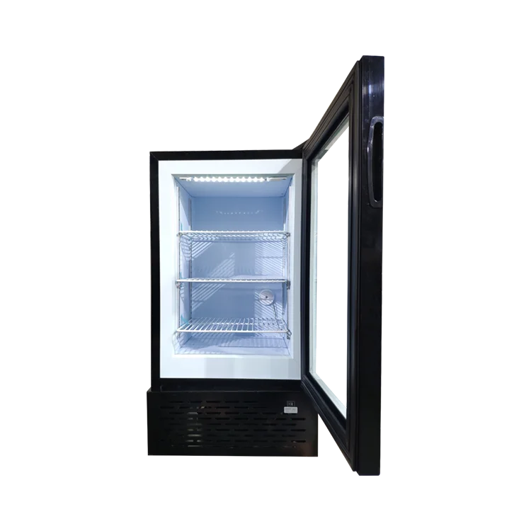 Meisda SD50 50L Mini Upright Ice Cream Freezer Single-Temperature Glass Door for Supermarket Use