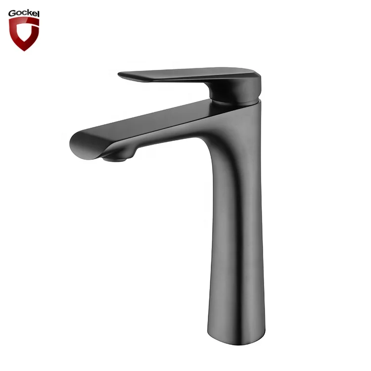 Bathroom Faucet One Hole Mixer Tap Deck Mount Gun Grey Tap Single Handle Lavatory Basin Vanity Sink Faucet
