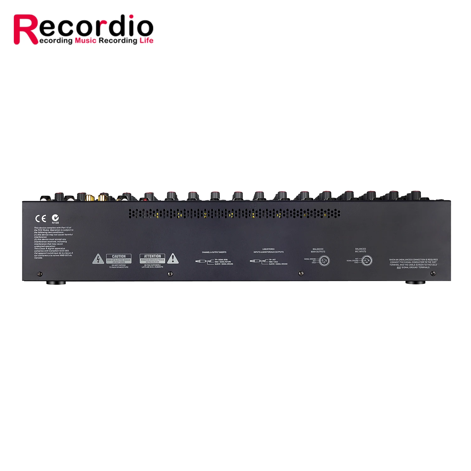 GAX-EFX8 Sound Board Console Desk System Interface 8 Channel 48V Phantom Power Stereo DJ Studio FX 32 Bit DSP Processor Mixer