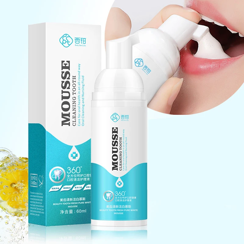 
CCPT Teeth Whitening Mousse Tooth Whitening Oral Hygiene Foam Bleaching Cleaning White Teeth Toothpaste Remove Stanins 