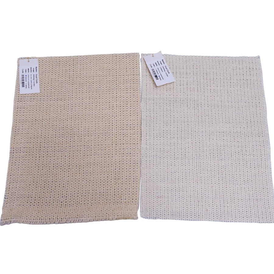 Sisal Cloth for Cat Scratcher Mat 1200gsm Sisal Fabric for Scratching Posts Nature and White Color Sisal Fabric