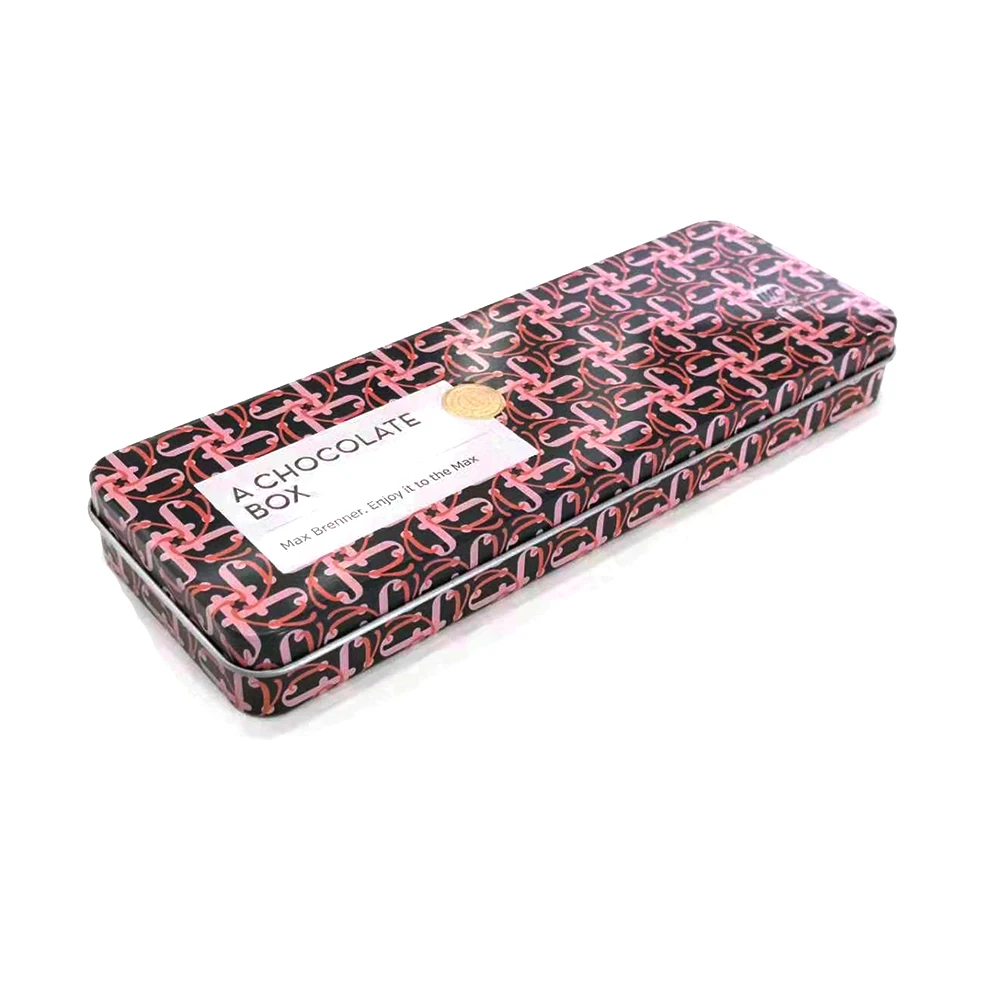 personalized metal moon cake box Mid Autumn packaging empty custom square mooncake tin box