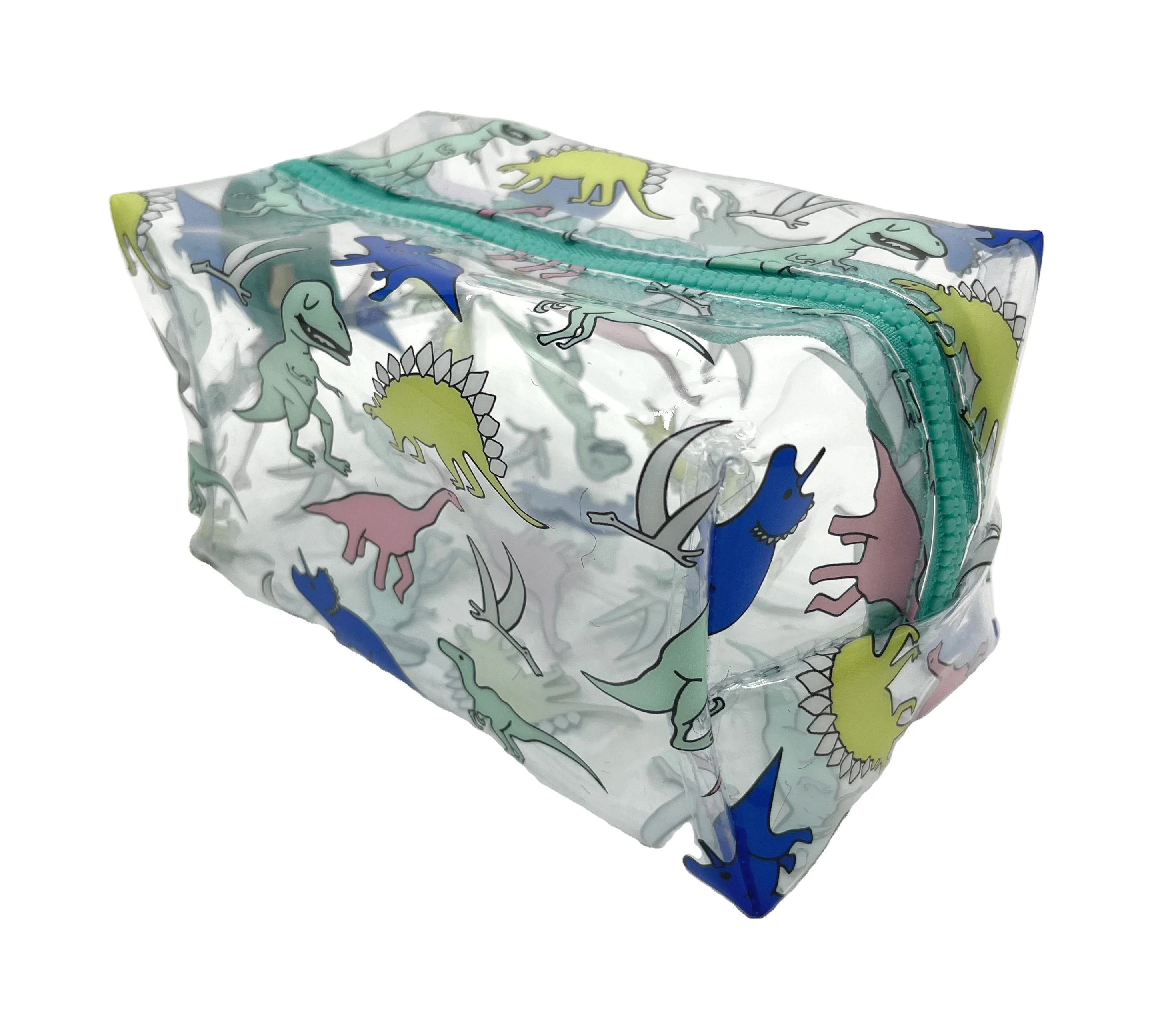 Japanese and Korean transparent cosmetic storage bag pvc cute cartoon cosmetic bag large capacity portable square storage bag