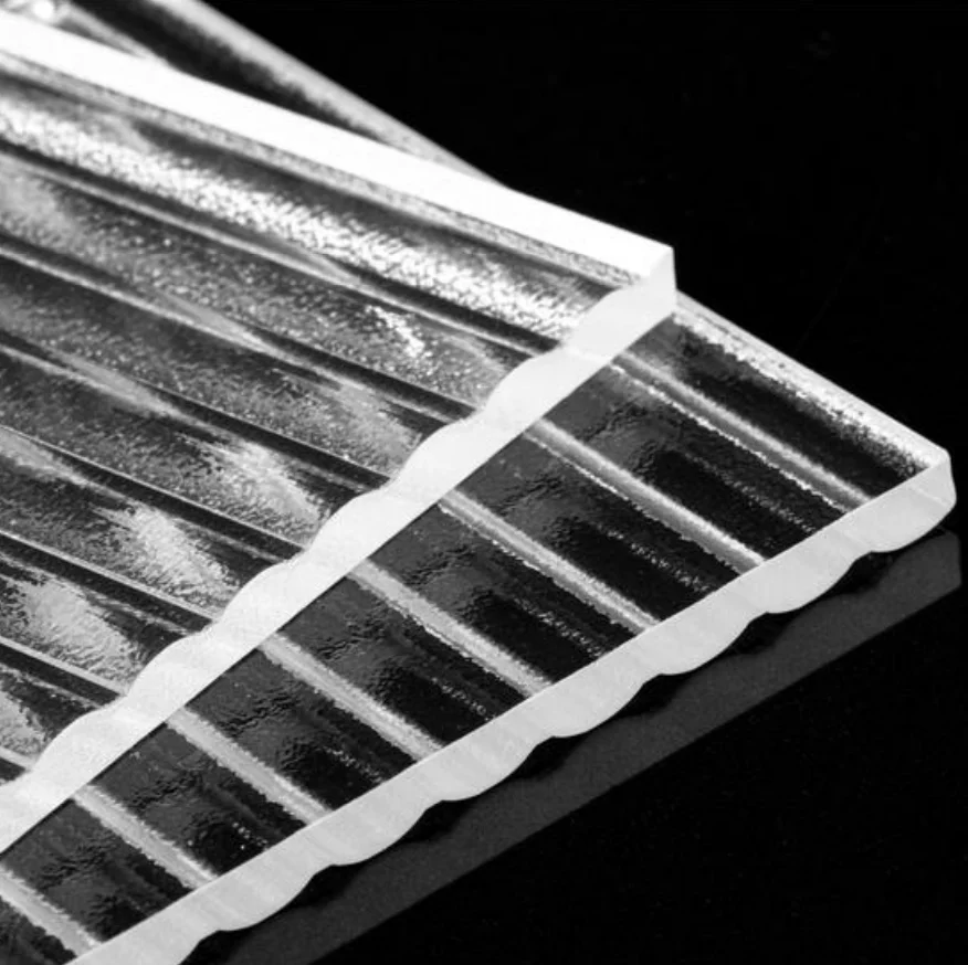 Customized Acrylic PMMA sheet Lighting High Polished Opal White Stripe Acrylic Sheet