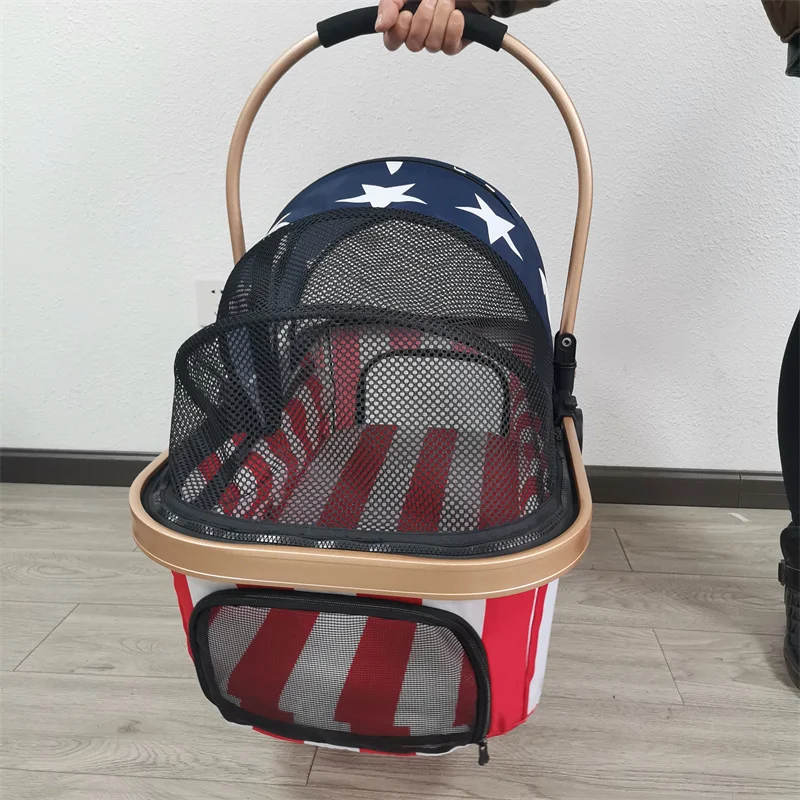 pet stroller with pet carriers and dog accessories
