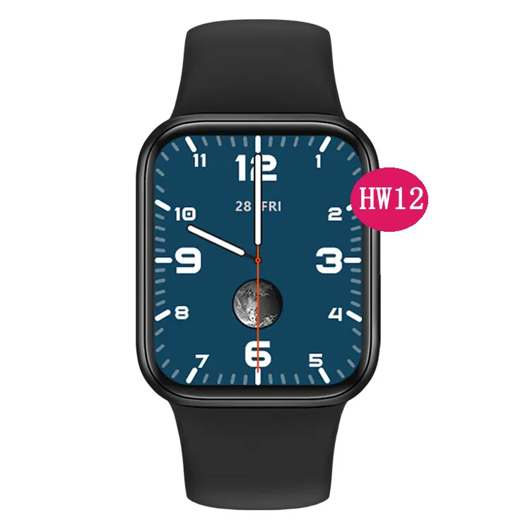 
Hw12 Smart Watch 6 red blue colors 1.57 inch full screen Waterproof BT for Android ios Smartwatch HW12 