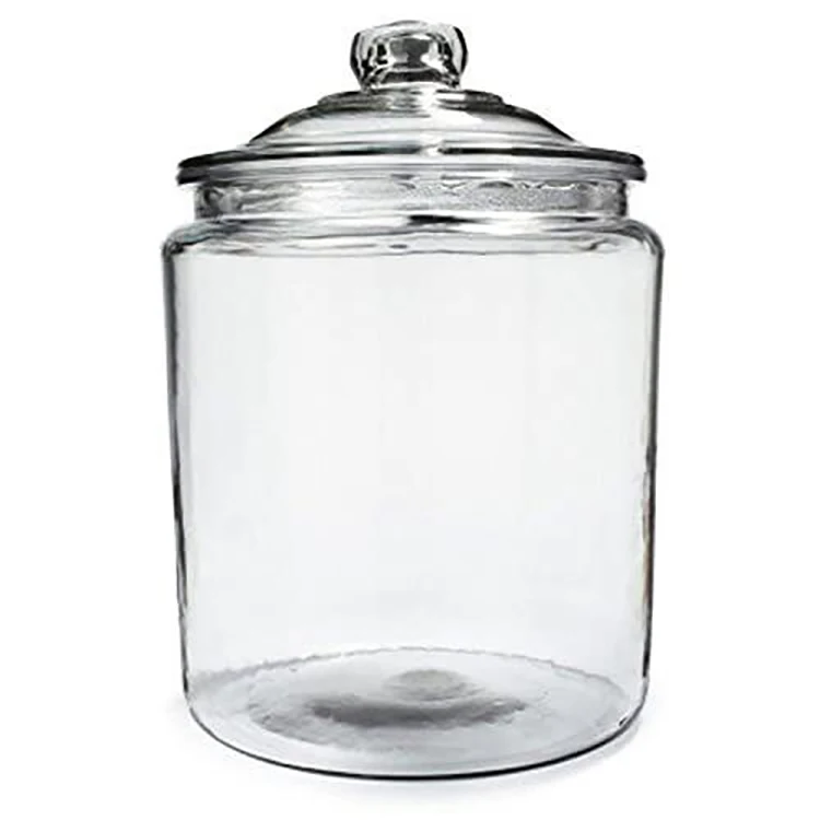 Wholesale home kitchen restaurants wide mouth eco-friendly classic cookies food grade container glass jars with lids