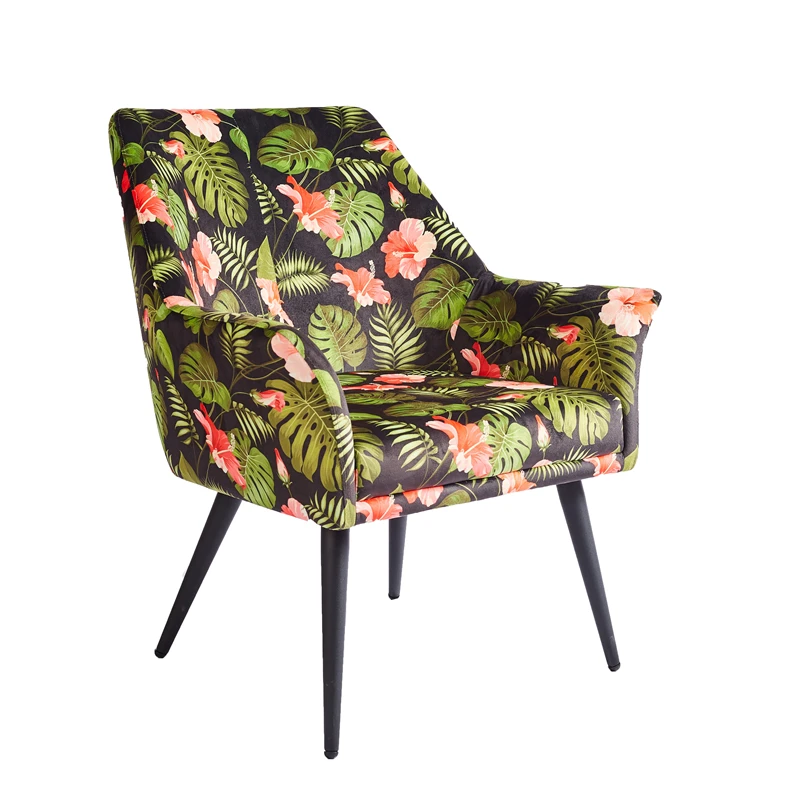 Sillas chaise stoelen современная ткань металлические ножки кресла одноместные обеденные стулья одиночные