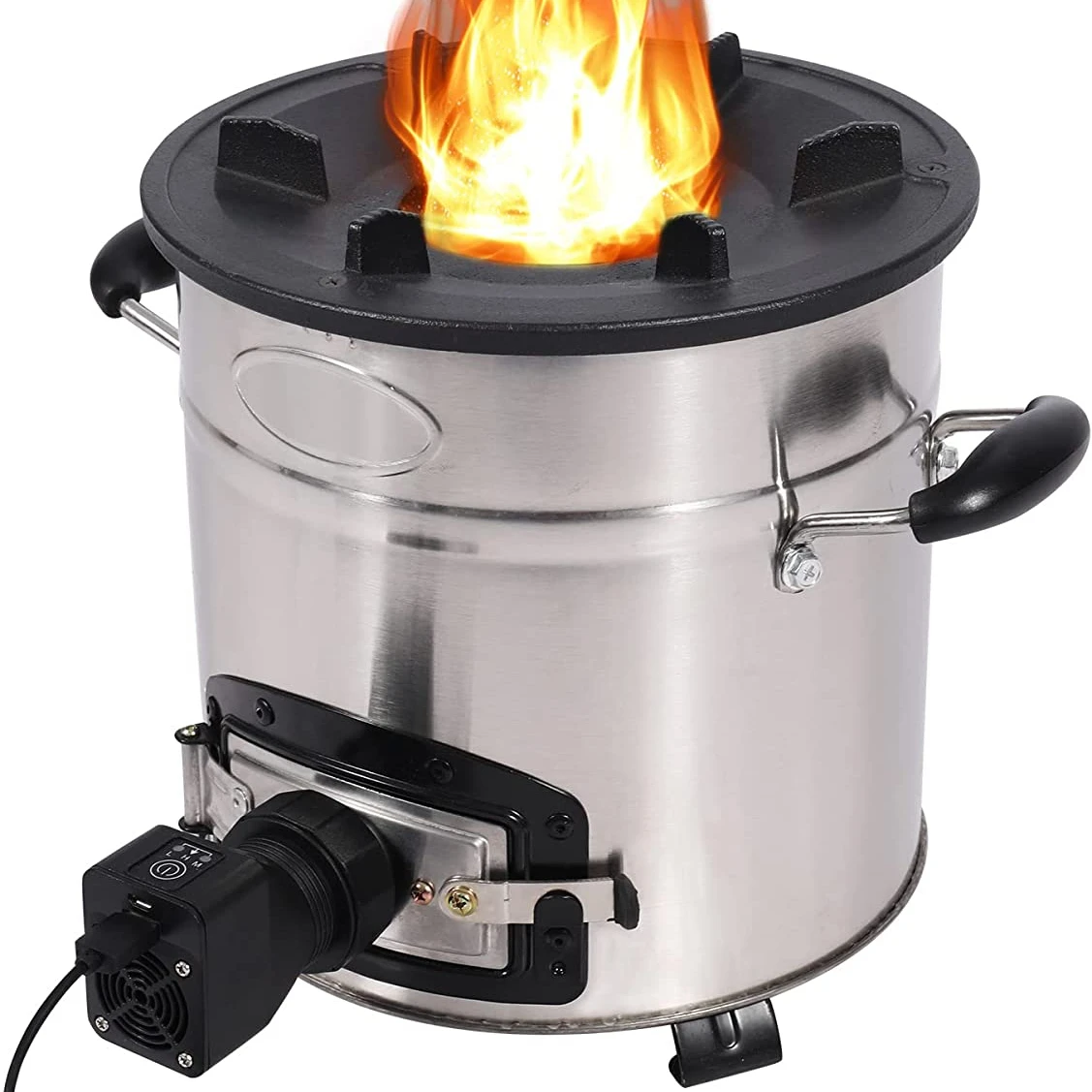 Smokeless stove BBQ charcoal pellet camping stove portable fan stove