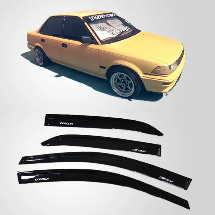 Quality Assure AE90 Accessories,Manufacturer Auto Acrylic Visor Window Car Sun Visor For Toyota COROLLA 1988-1992 Door Visors