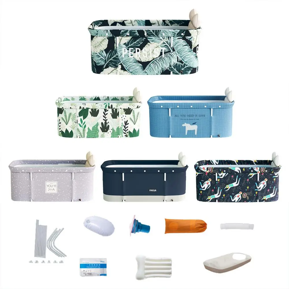 Portable Collapsible Bath Bucket Bathtub Large Capacity Bathroom Shower Bathing Artifact Free Installation New Arrival