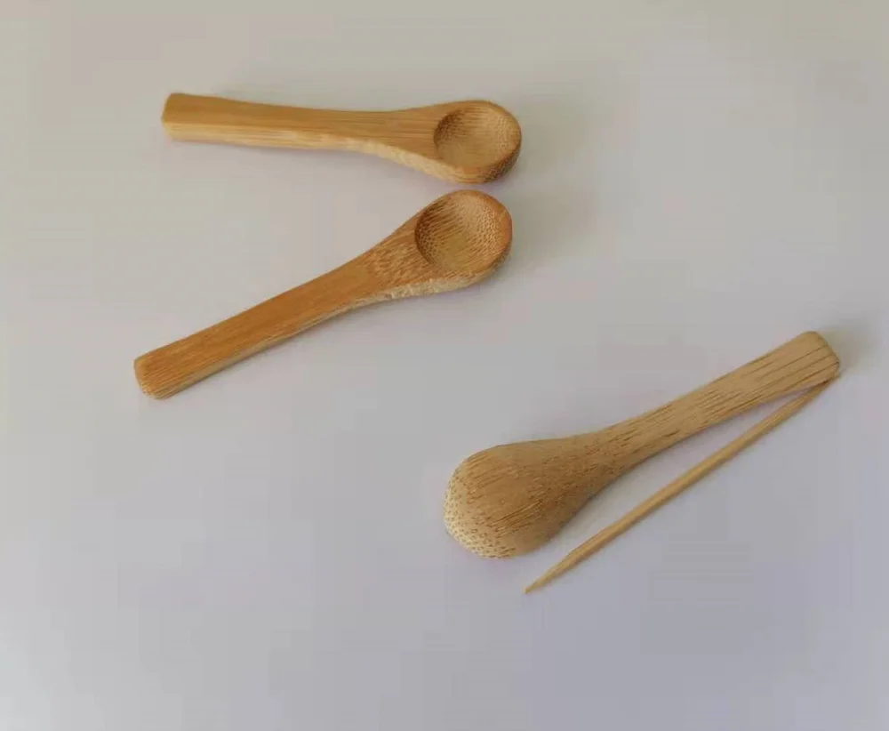 7 cm Mini Bamboo Ice-cream Facial Mask Spoon