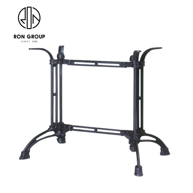 Nice price fast food restaurant wrought stainless steel iron table base 3 leg bar table base