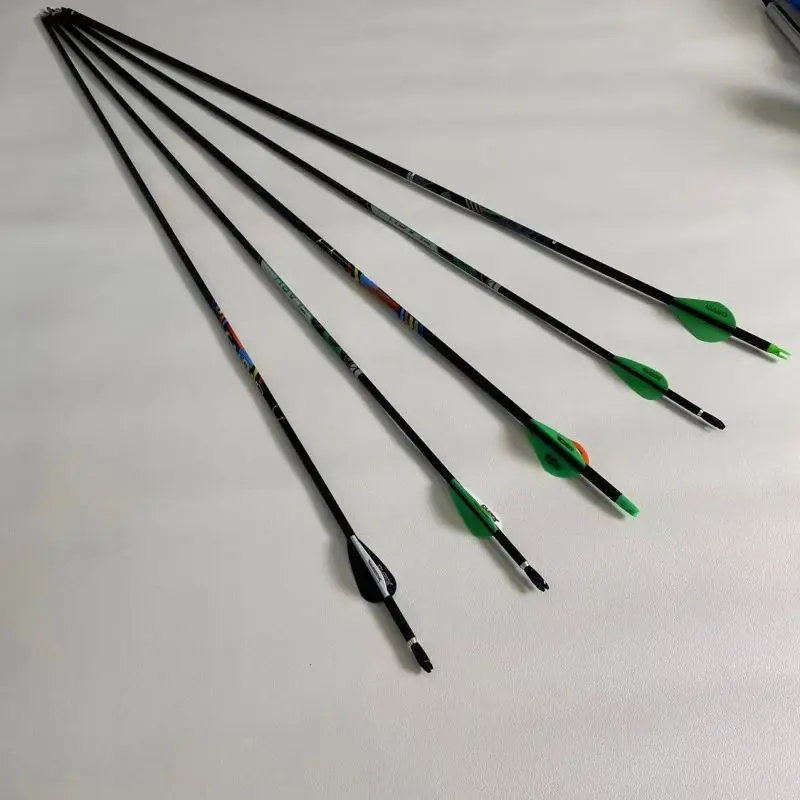 Arrow Shaft Heavy Weight 12Pcs 20/22 Inch Crossbow Bolts Carbon Arrows 8.8M Fiber Blank 4.2Mm Tonkin Spine Free Shipping