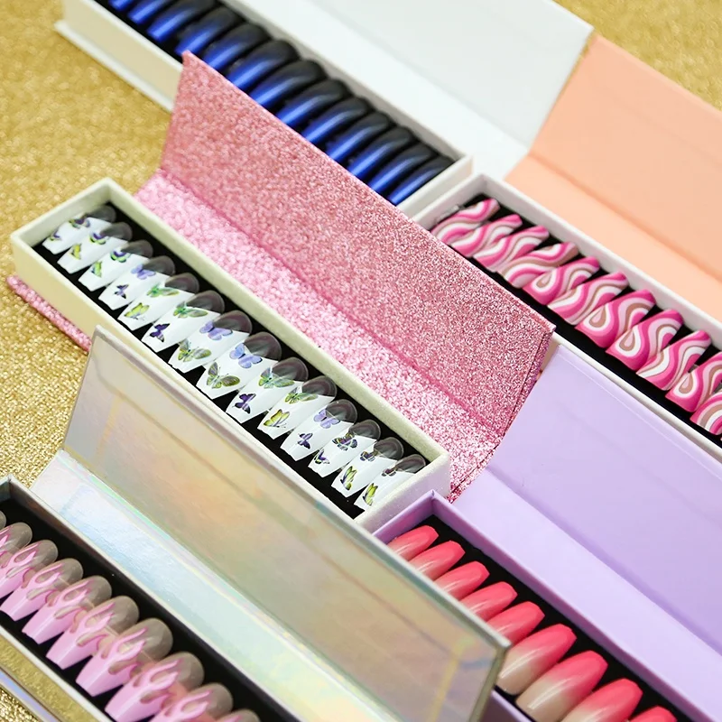 
Tstory 2021 Acrylic nail kit professional dropshipping press on nail faux ongle custom stick on nails 