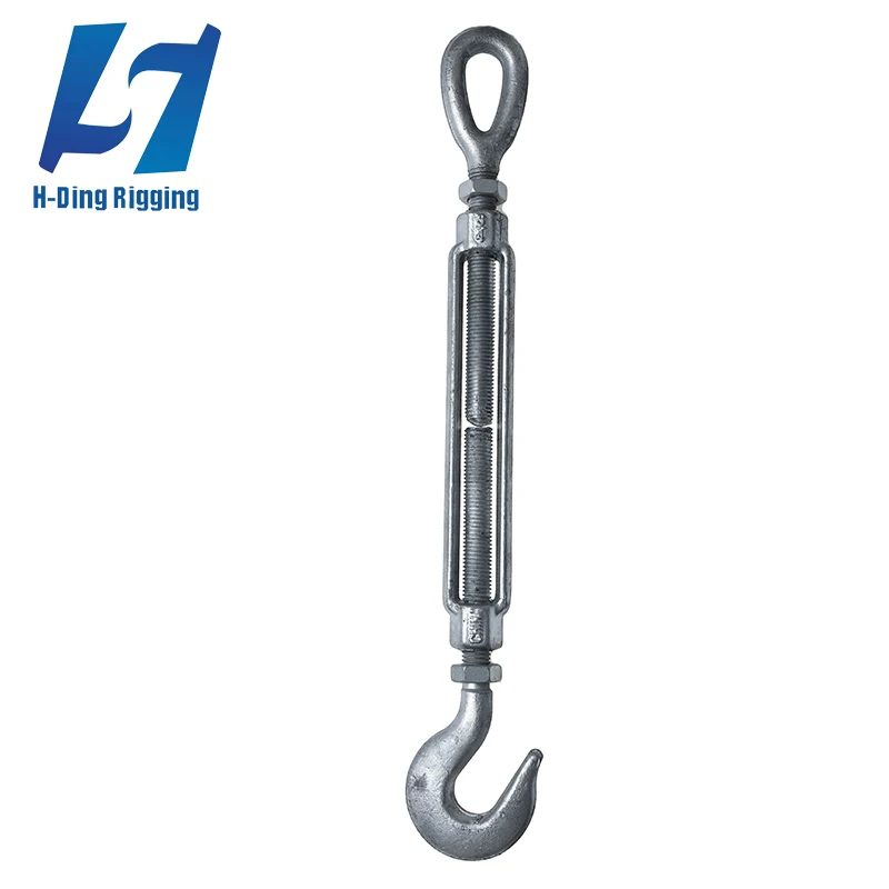 Wholesale high quality rigging hardware items heavy duty forged carbon US type turnbuckles with hook eye jaw hook&eye eye&jaw