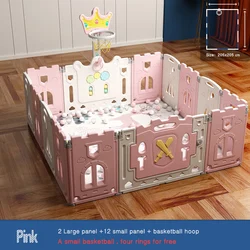 Kids safety game fence baby indoor portable plastic baby playpen slide