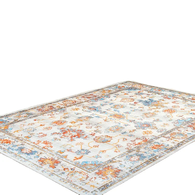 TPR RUGS Oriental Reversible vintage living room carpets anti slip tpr backing Machine Washable Rugs thin carpetsRever