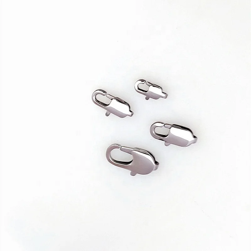 Stainless Steel Silver Gold Rose Gold Lobster Claw Clasp With Closed Jump Rings for Necklaces Bracelet or Jewelry Making