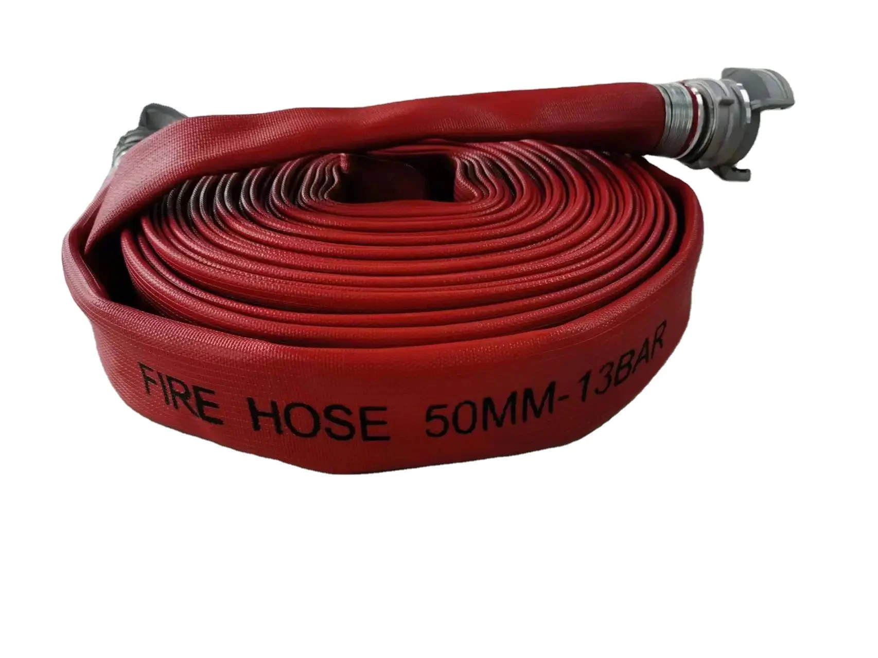 red color rubber synthetic lined fire hose