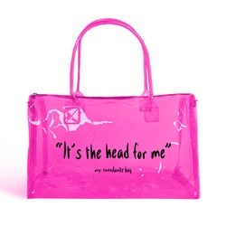 Custom Printed womens travel waterproof colorful transparent duffle bag Holographic Pvc clear duffle bag for Women