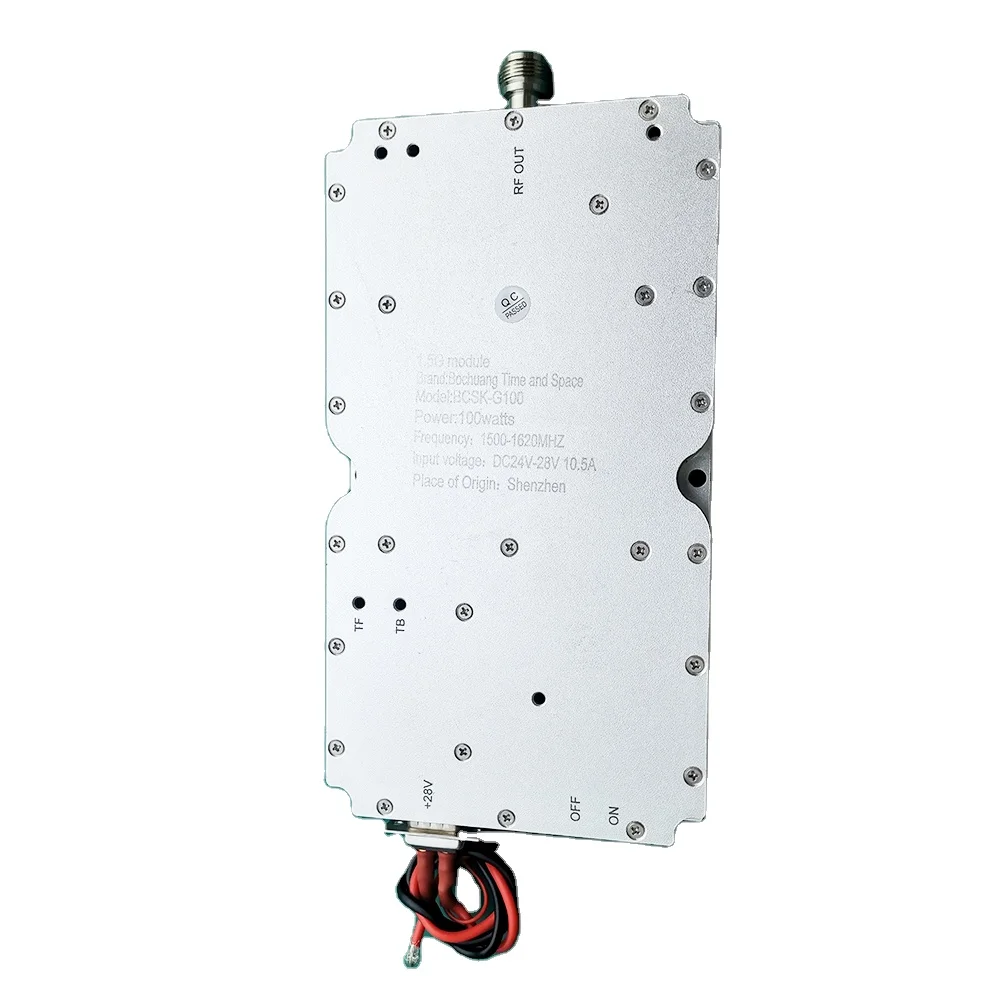 1.5Ghz RF IC chip high-power 100W IGBT transistor 1560-1620MHZ anti drone broadband signal amplifier module