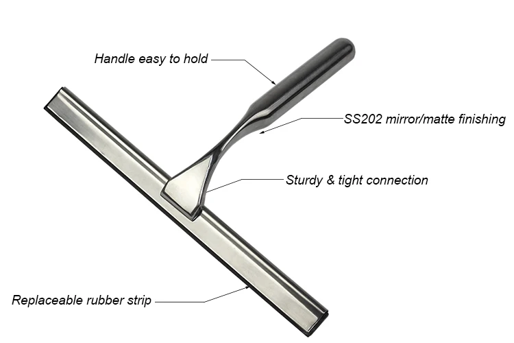 BX Wiper Scraper Household Window Cleaning Appliance with Metal Holder