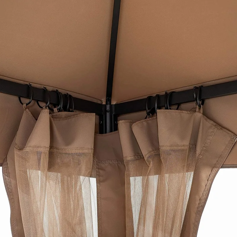  High Quality Aluminium Sun Protection Casual Waterproof Outdoor Tent Gazebo With Mosquito Net