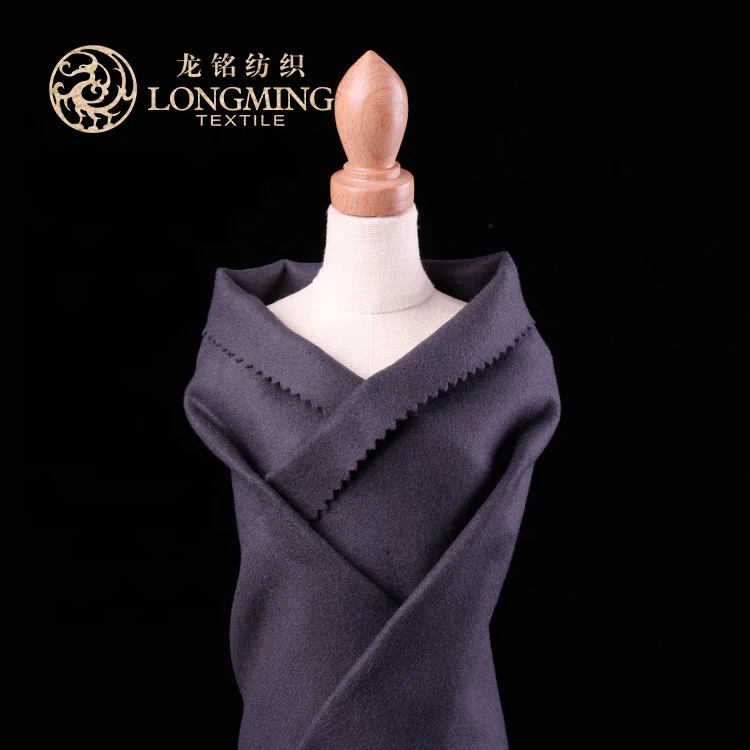 Wholesale price recycle polyester viscose elastane woolen feeling woven fabric for coat