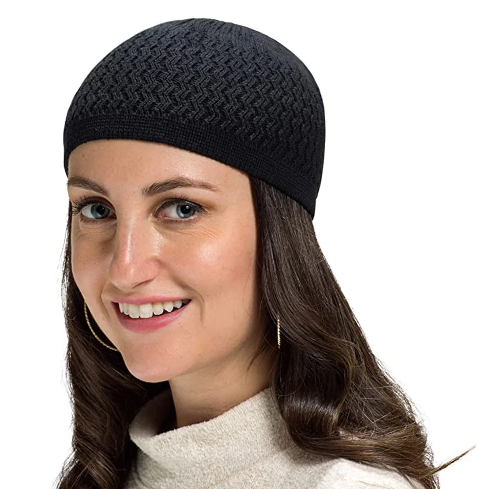 Модная вязаная крючком шапка Kufi мусульманская молитвенная Kufis традиционная крутая с черепом молитва для унисекс