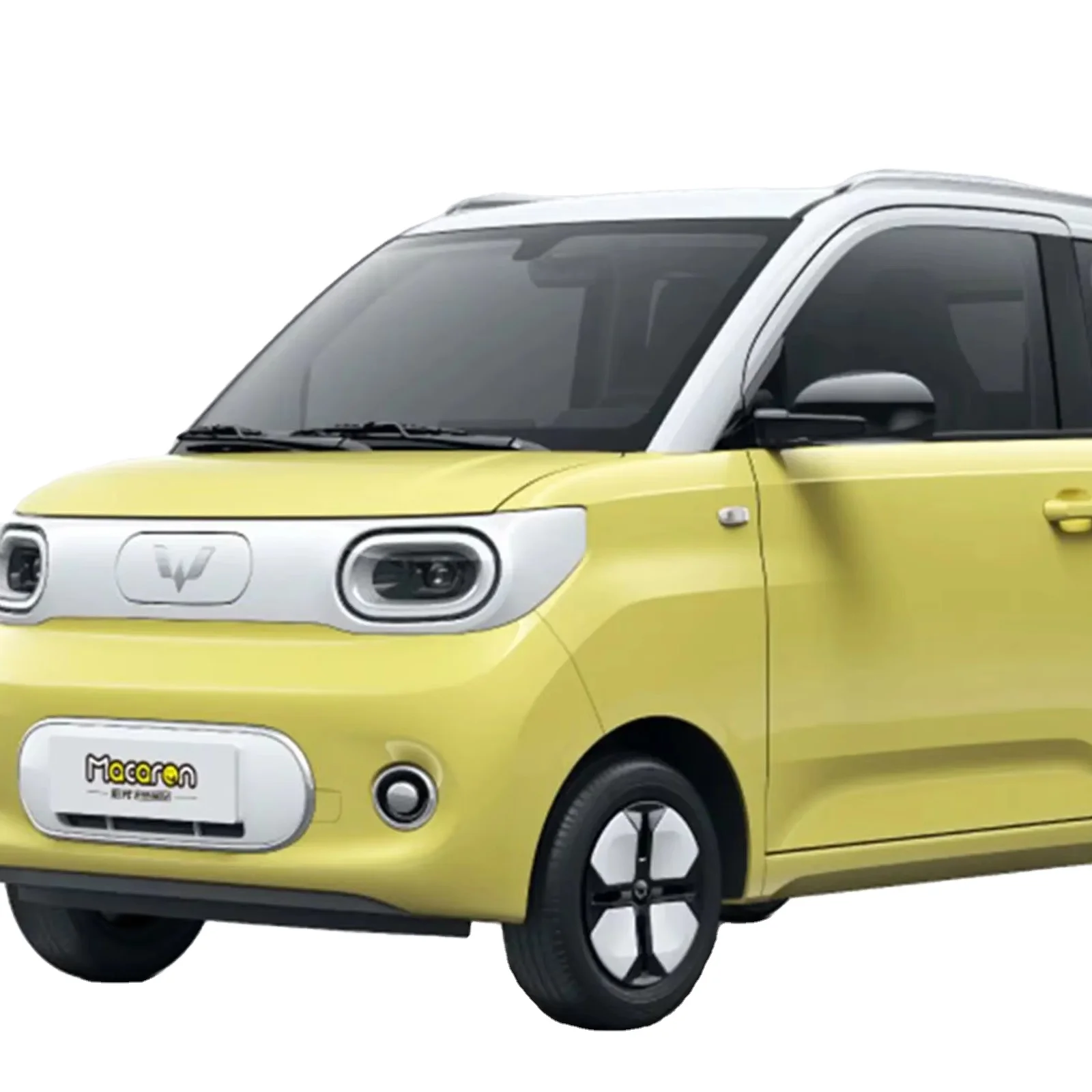 Низкоскоростной мини-электромобиль Wuling Mini EV с темным интерьером и литиевой батареей или литий-железо-фосфатным аккумулятором 4-местным