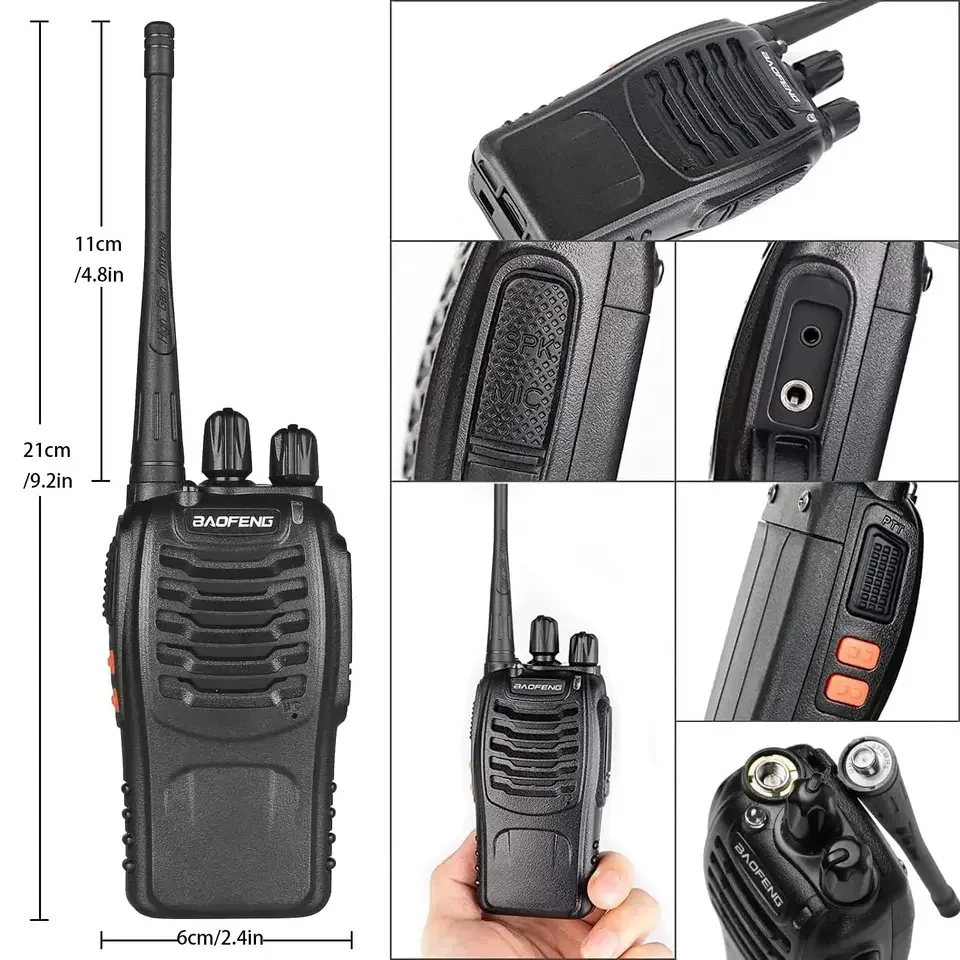 Baofeng BF-888S dual band amateur radio walkie-talkie Baofeng 888s handheld radio with headphones