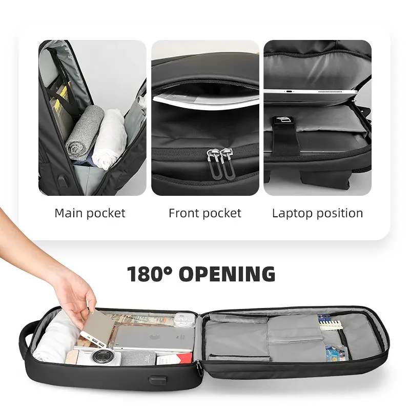 Mark Ryden 15.6 inch laptop backpack college bag backpack for men Customized logo MR9668SJ_00