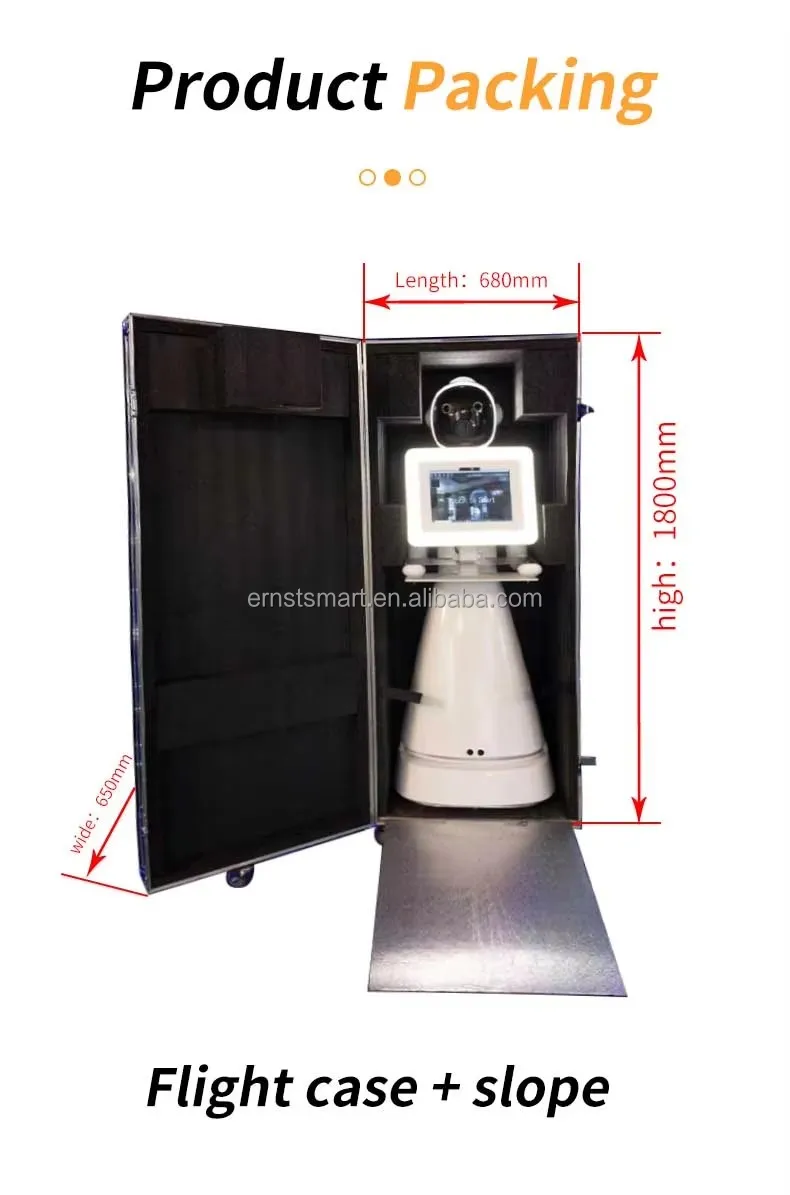 2024 Fashion Popular Photo Booth Roamer Robotic Kit Photo Robot Wireless Automatic Rotating Selfie Robot Roamer Photo Booth
