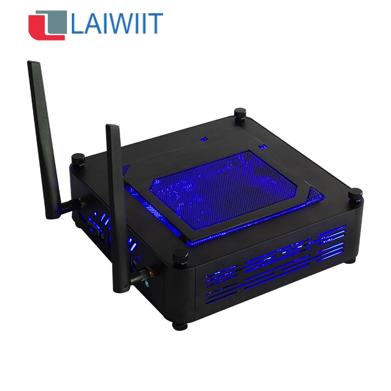 LAIWIIT 6G Wi-Fi мини ПК промышленный контрольный аппарат Мини ПК win 10 с вентилятором