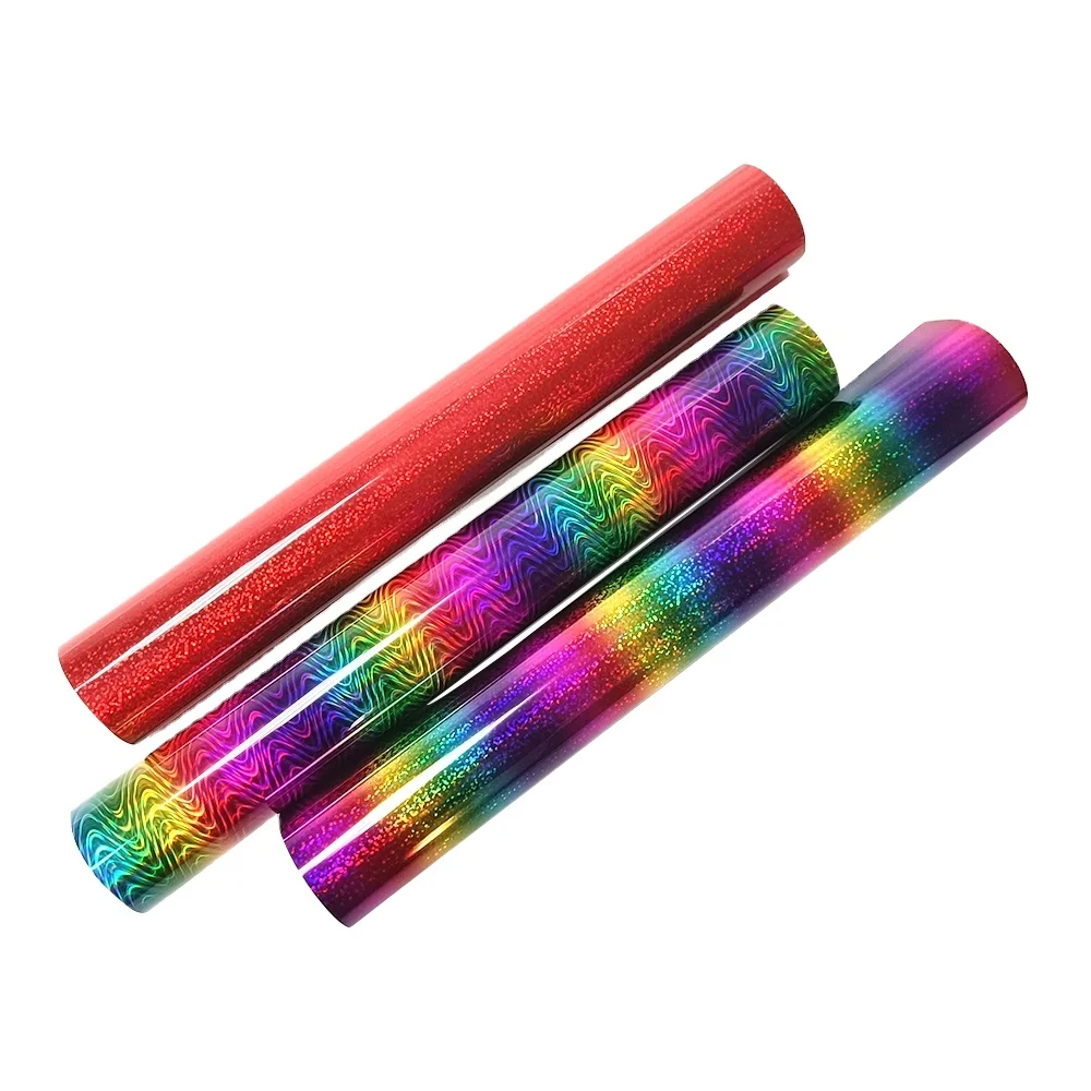 Hot Sales Holographic Self Adhesive transfer Vinyl Sheets Rolls for Cricut Cameo 4,Silhouette Craft Cutters,Letters,Decals,Sign