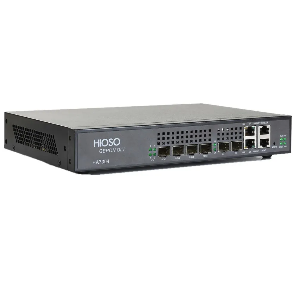 Epon Olt 4 port Gigabit Uplink Port Mini 4Pon Ftth Olt Supply any brand epon onu  without pon sfp MODUELS