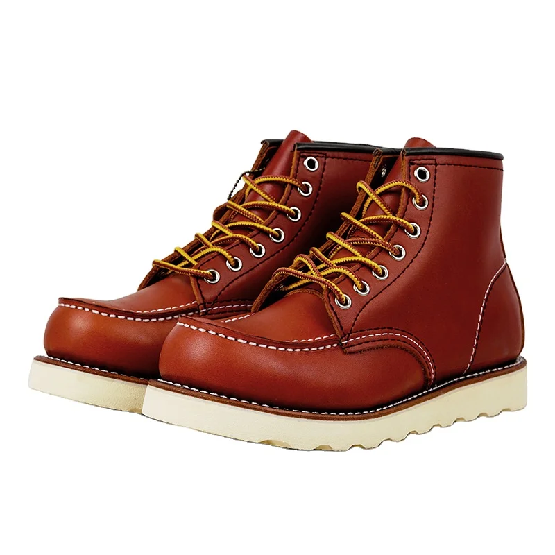 Fashionable New Style Shoes Leather Mens Boots High-Top Cowhide Boots Goodyear Stitching Technology Boots