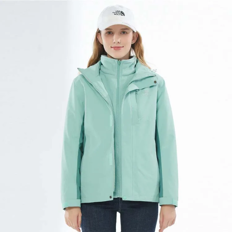 Women Winter 3 In 1 Outdoor Waterproof Ski Wear Jacket