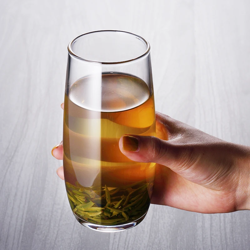 New Arrival Classic English Glass Striped Heat Resistant Tall Mug Teacups
