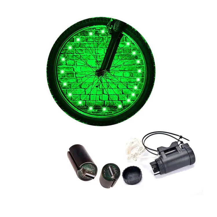 
USB Rechargeable Bike Accessories Wheel Lights With Strong Silicone Tube Cover Waterproof LED Light Bicycle Wheels 