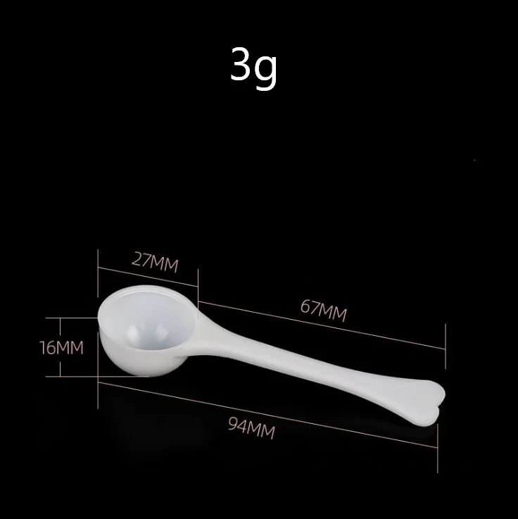 1g 3g 5g 10g Food Grade PP Round Disposable Measuring Spoon Tea Coffee Milk Powder Spoon