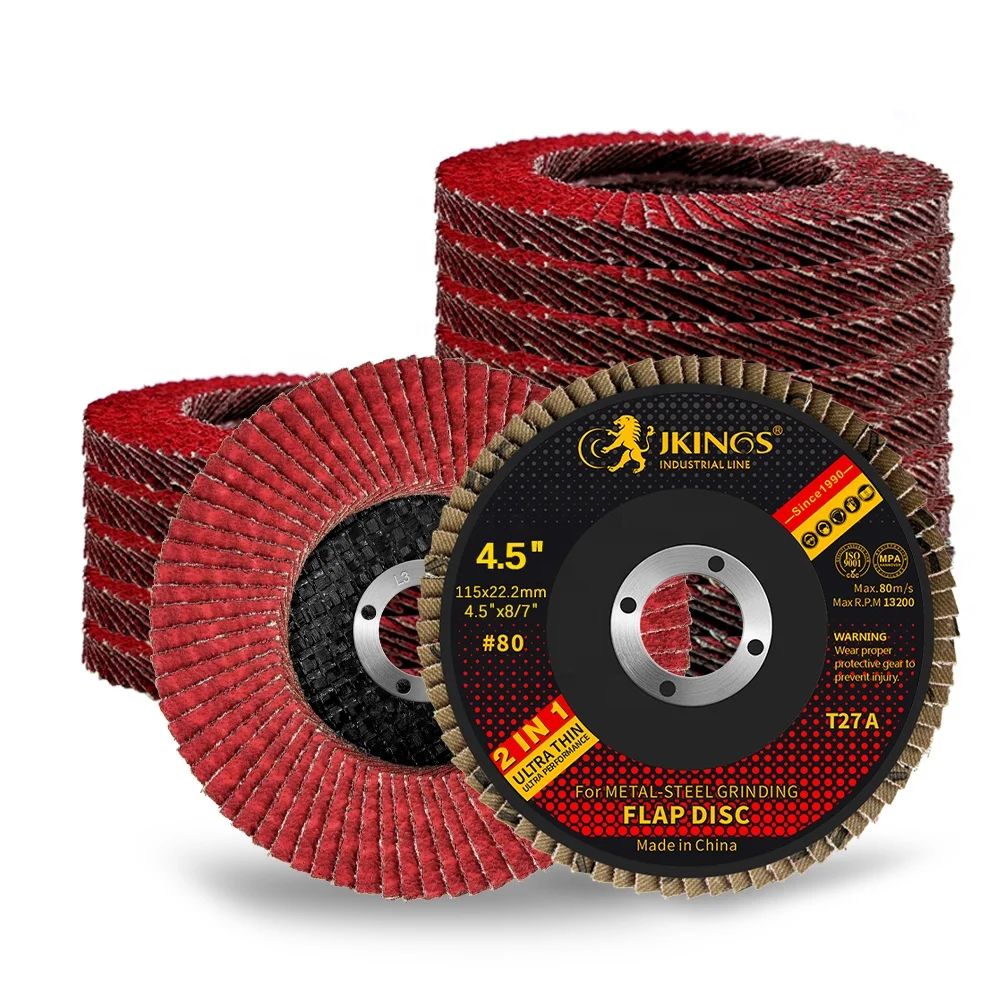 115*22.2 mm Fused Alumina Zirconia Fillet Weld Upgraded Abrasive Cloth Flap Disc Type Flat Wheel Design