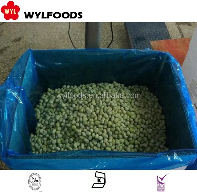 Freezing Vegetable Fresh and Dra Land Green Peas IQF Frozen 400gm 10kg Pck