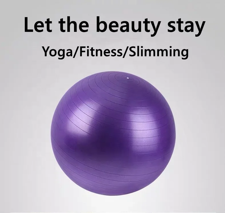 Extra-thick Weighted Anti-Burst and Slip Yoga Ball 55cm For Yoga Pilates